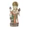 26.5" Gold Ganesh Sculpture with Green, Blue & Red Accents